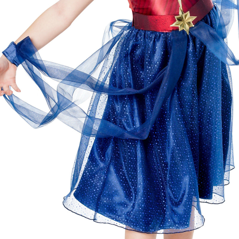 Captain Marvel Dress Costume for Kids - Marvel The Marvels | Costume ...