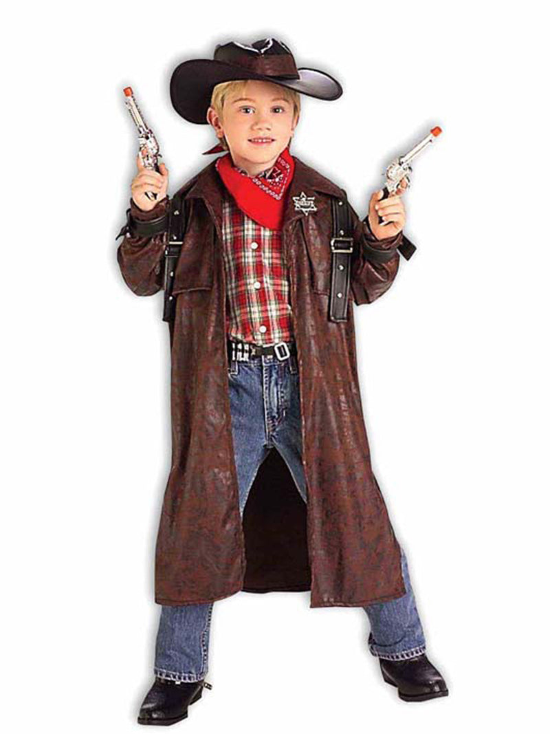 Costume Da Cowboy Per Bambini 8-10 Anni - Rubies, Giacca E Pantaloni Con Sciarpa Rossa