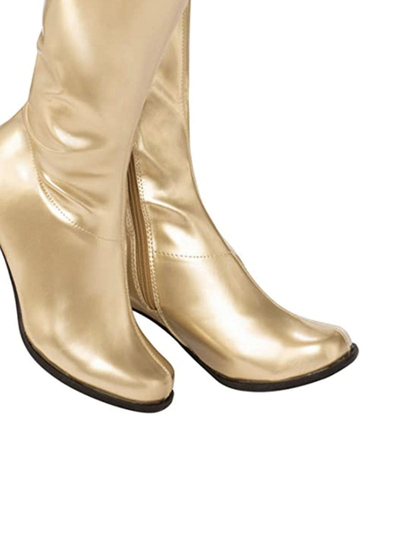 Go Go Gold Boots for Adults Costume World NZ