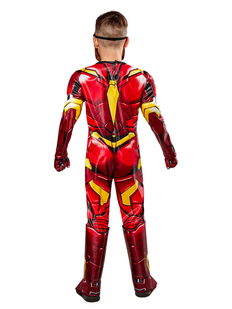 Disfraz Hulk Disfraz Oficial Iron Man Avengers Para Niños 5-6 Años - Traje Rojo Y Amarillo Con Máscara, Ideal Halloween Y Carnaval Disfraz Batman Niño