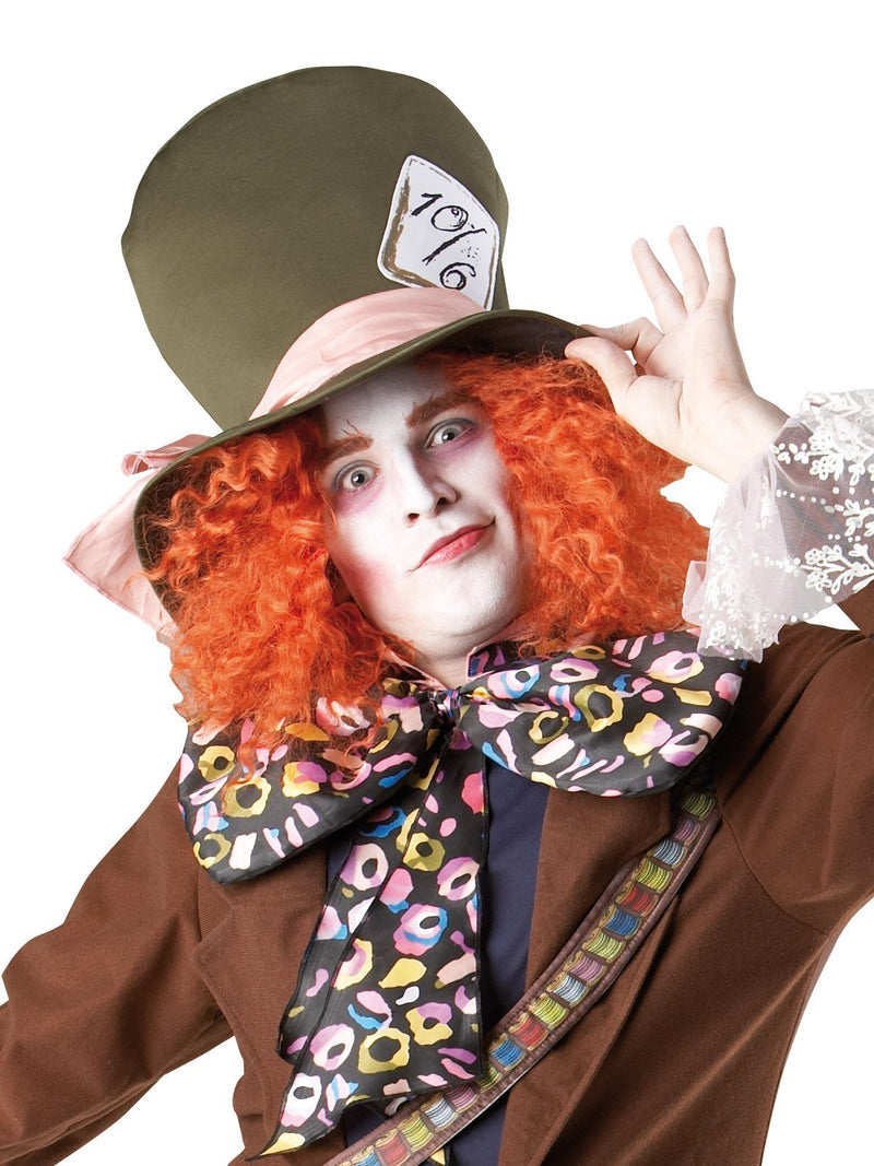 Alice In Wonderland Mad Hatter Mens Adult Fancy Dress Halloween Costume