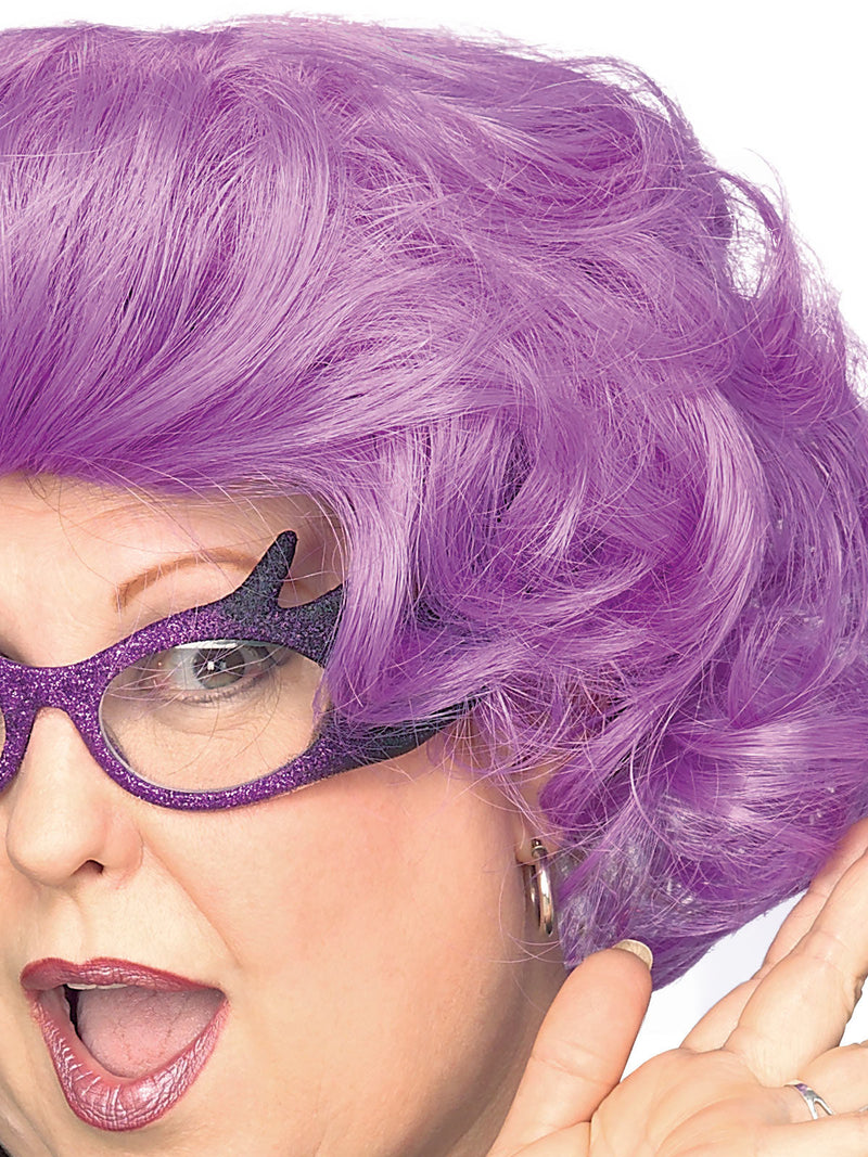 The Dame Purple Wig for Adults Costume World NZ