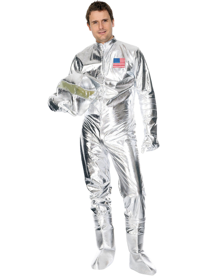 Spaceman Silver Deluxe Costume for Adults | Costume World NZ