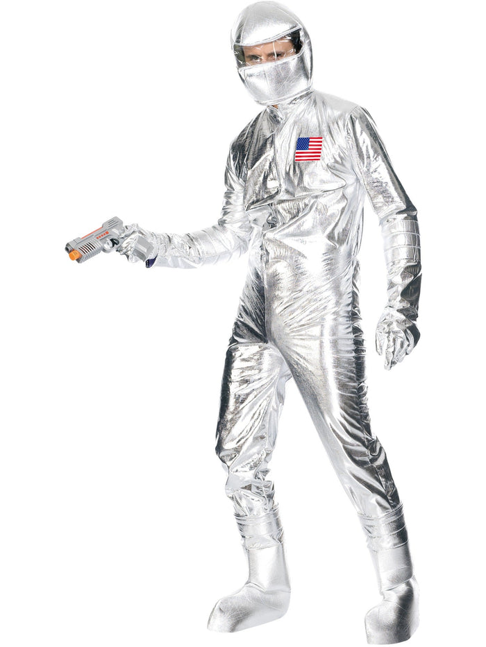 Spaceman Silver Deluxe Costume for Adults | Costume World NZ