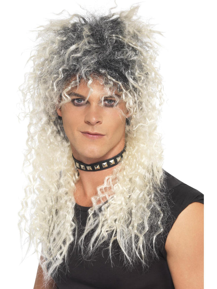 Hard Rocker Long Blonde Wig for Adults | Costume World NZ