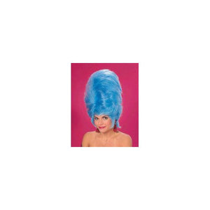 Beehive Blue Wig for Adults
