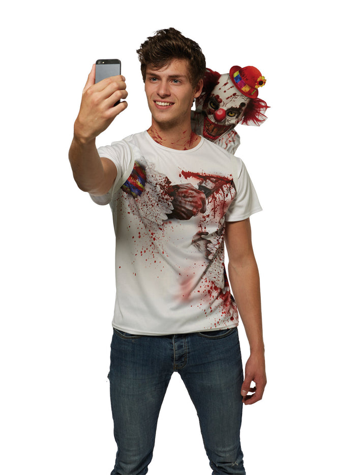 Clown Selfie Shocker Costume for Adults