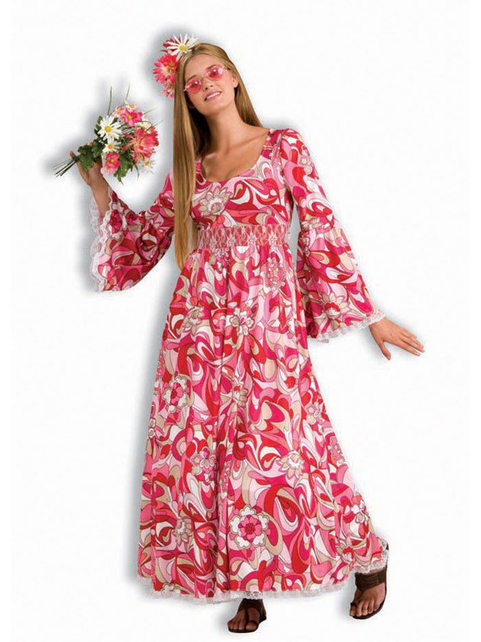 Flower Child Hippie Costume for Adults