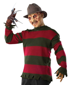 Freddy Krueger Deluxe Sweater for Adults - Warner Bros Nightmare on Elm St
