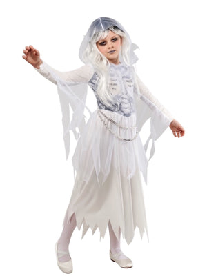 Ghostly Girl Dress Costume for Kids