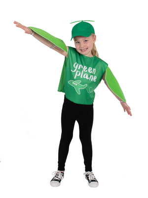 Green Planes Costume for Toddlers & Kids - Emma Memma