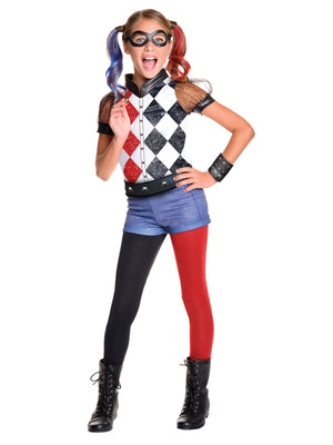 Harley Quinn Deluxe Costume for Kids - Warner Bros DC Super Hero Girls