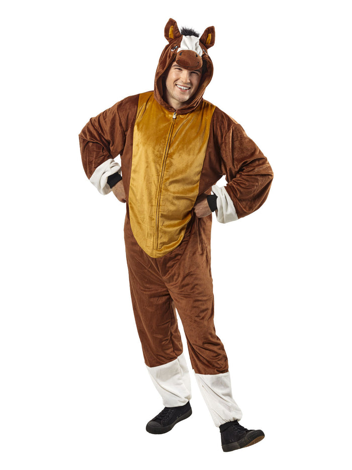 Horse Furry Onesie Costume for Adults