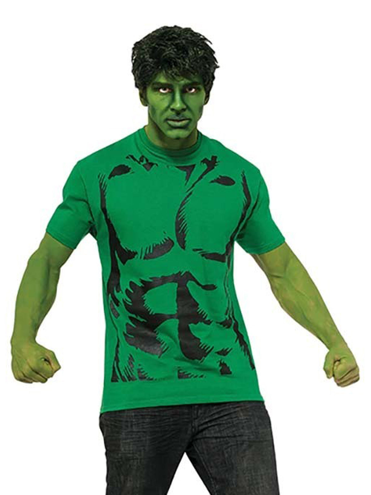 Hulk Costume T-Shirt and Wig Set for Adults - Marvel Avengers | Costume ...