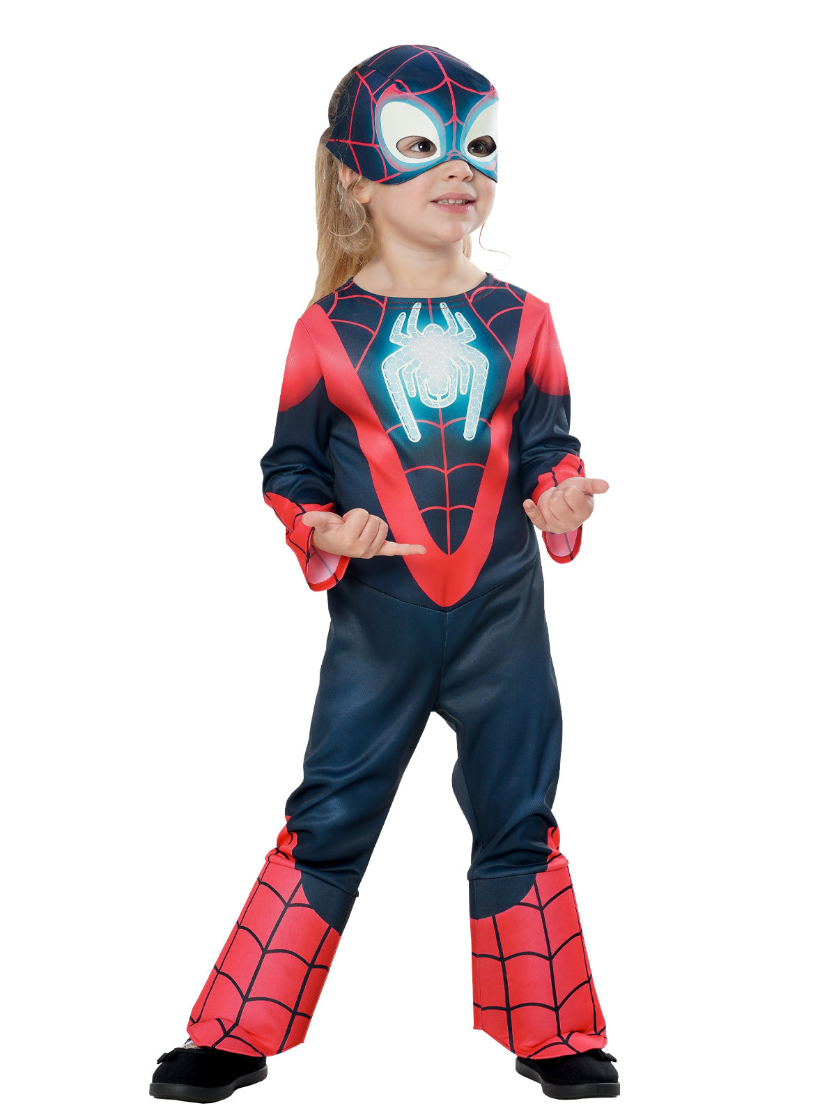 Spiderman Costume Boys kids light up Spider Size T FREE MASK T (2-3)