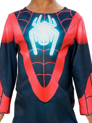 Miles Morales Spider-Man Glow in the Dark Costume for Toddlers - Marvel Spidey & His Amazing Friends