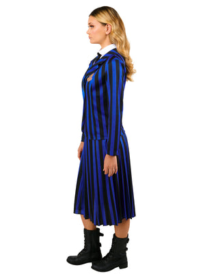 Nevermore Academy Deluxe Blue Costume for Adults - Wednesday (Netflix)