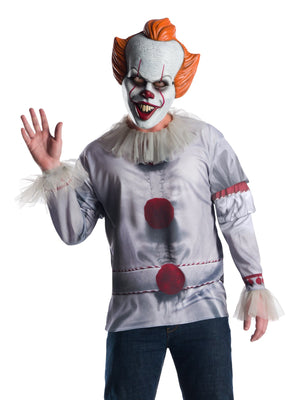 Pennywise 'IT' Movie Costume Top & Mask for Adults - Warner Bros 'IT'