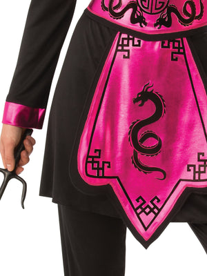 Pink Ninja Warrior Costume for Adults