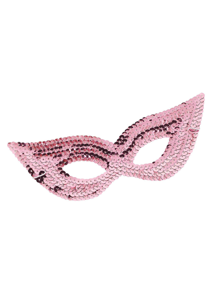 Pink Sequin Eye Mask for Adults