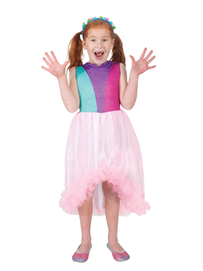 Poppy Bridesmaid Costume for Kids - Dreamworks Trolls 3