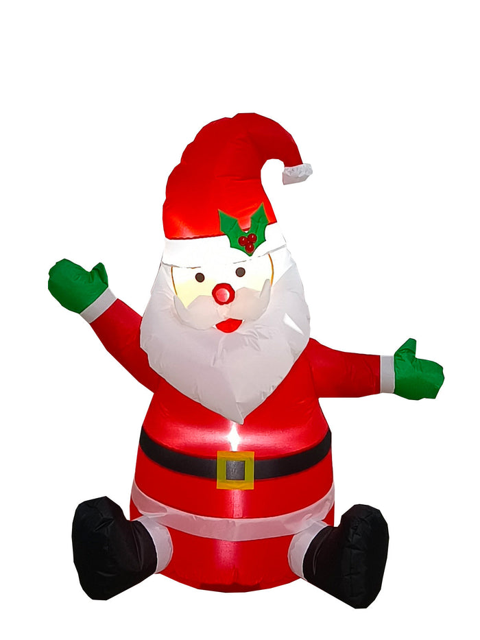 Santa Claus 4-Foot-Tall Inflatable Lawn Prop