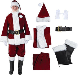 Santa Claus Professional Velvet Costume for Adults