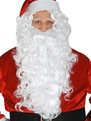 Santa Plush Beard and Wig Set for Adults