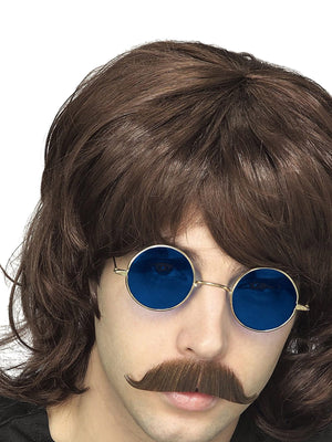Shag 70s Brown Wig for Adults