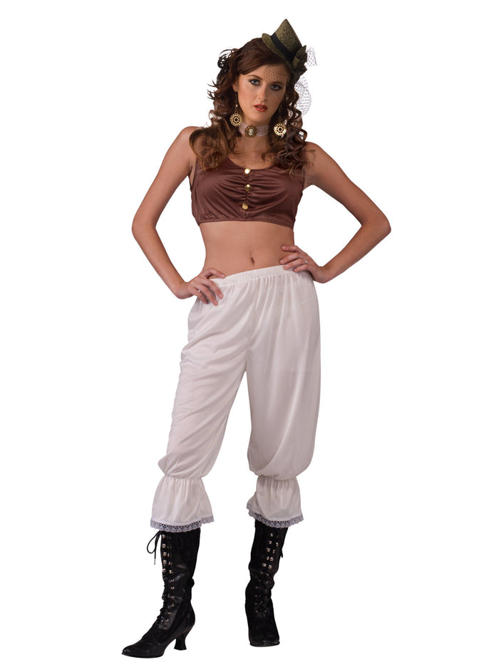 Steampunk White Pantaloons for Adults