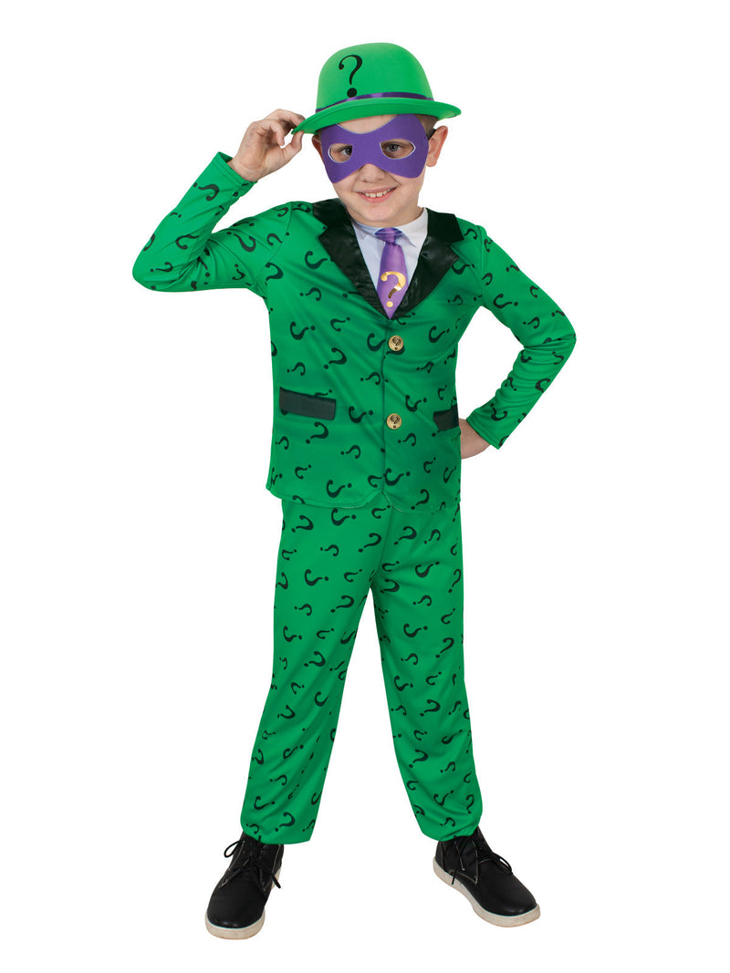 The Riddler Deluxe Costume for Kids - DC Comics | Costume World NZ