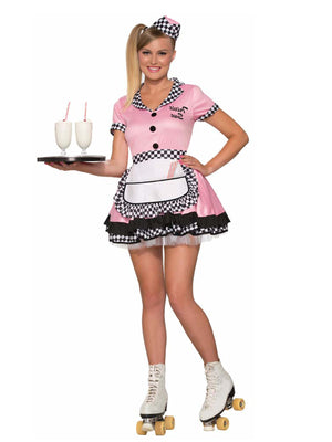 Trixie Sue 50s Diner Waitress Costume for Adults