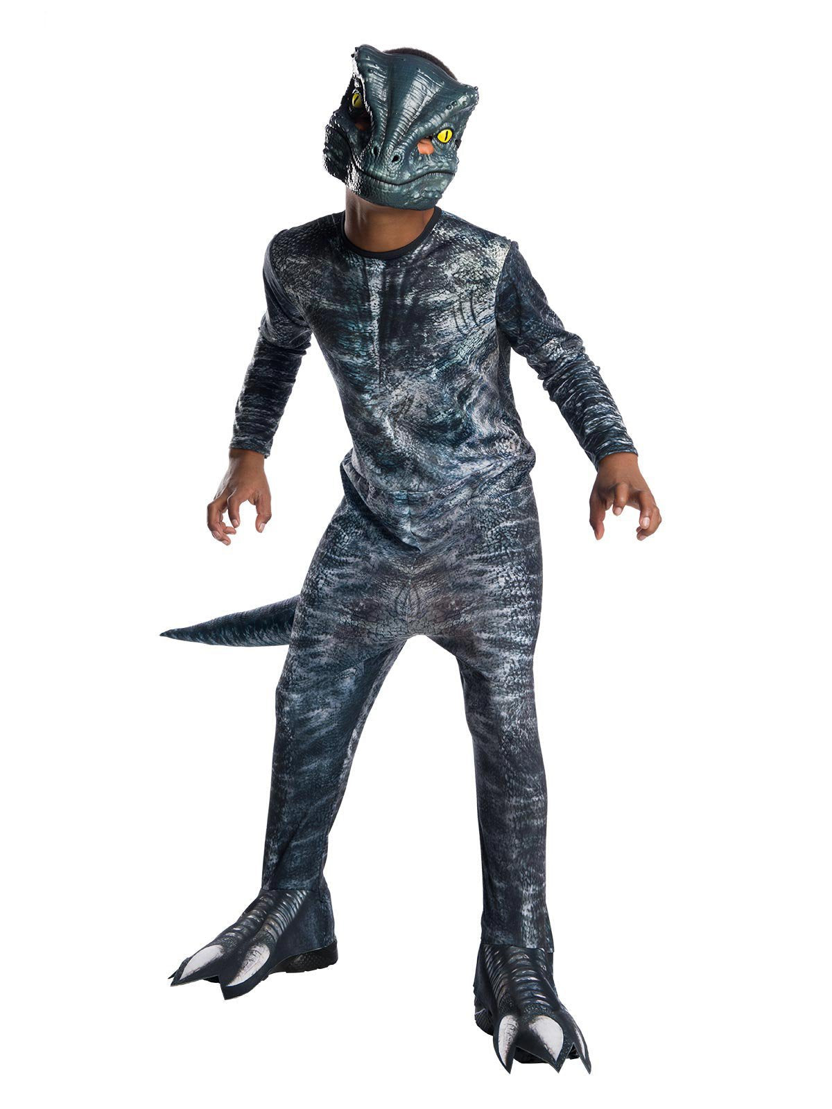 Project Raptor Costume Velociraptor 'Blue' Costume for Kids - Jurassic World Camp Cretaceous ...