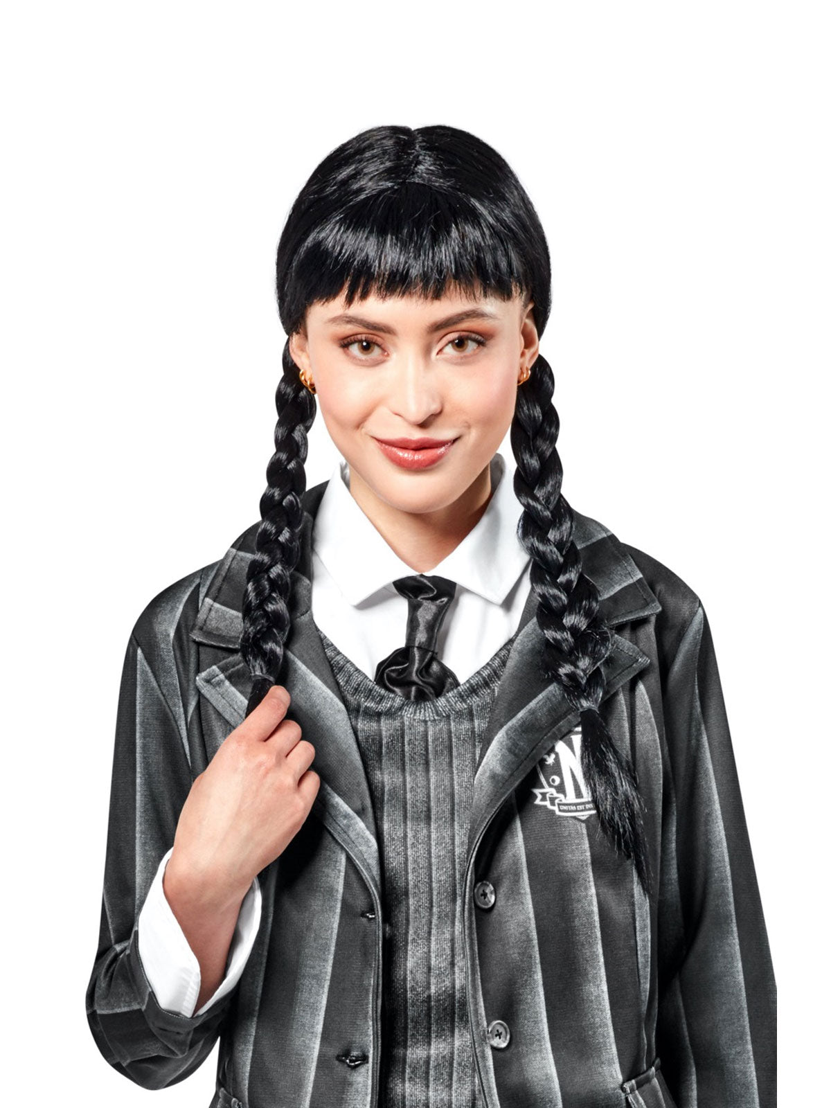 Wednesday Addams Wig for Adults Wednesday Netflix Costume