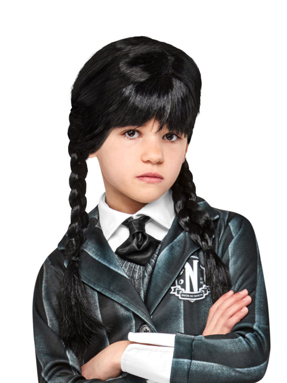 Wednesday Addams Wig for Kids Wednesday Netflix Costume World NZ