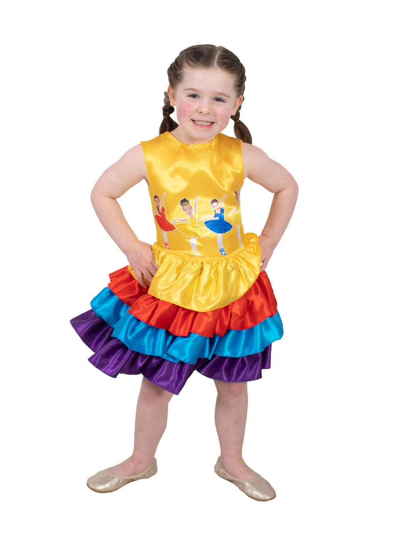 Wiggles Ballerina MultiColoured Dress Costume for Kids The Wiggles