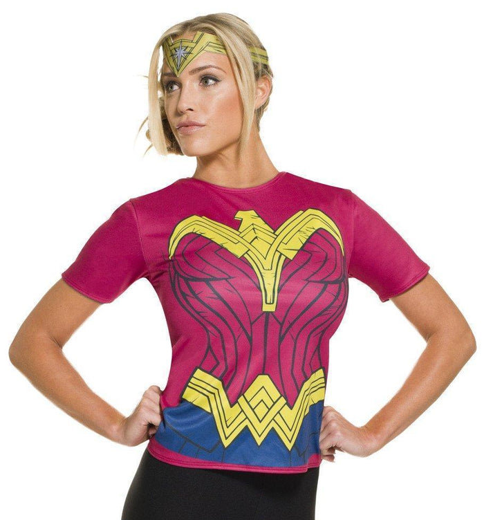 Wonder Woman Costume Top for Adults - Warner Bros Dawn of Justice