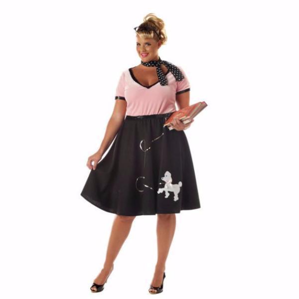 50s Sweetheart Plus Size Costume for Adults
