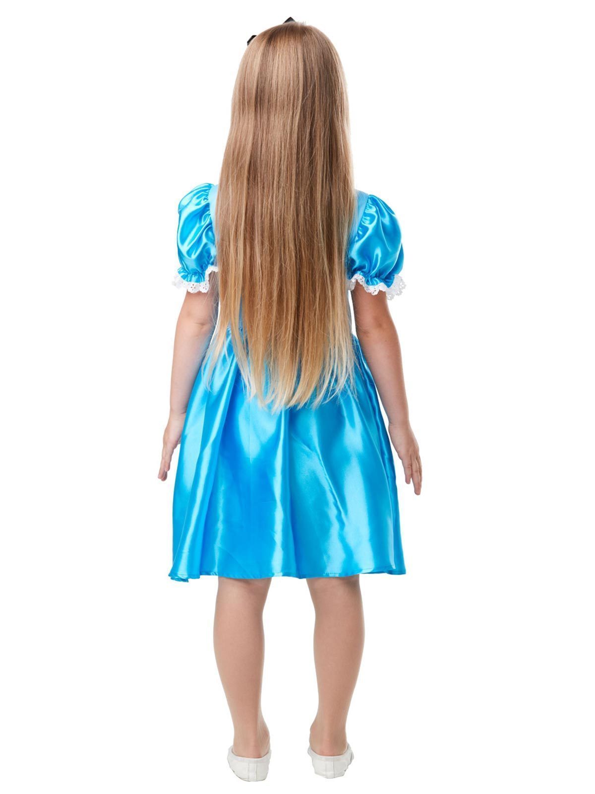 Licensed Alice in Wonderland Costume Disney Fairytale Womens Ladies Fancy  Dress