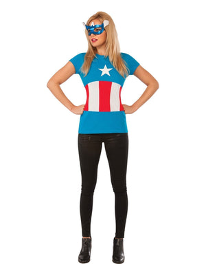 Buy American Dream T-Shirt & Mask Set for Adults - Marvel Avengers from Costume World