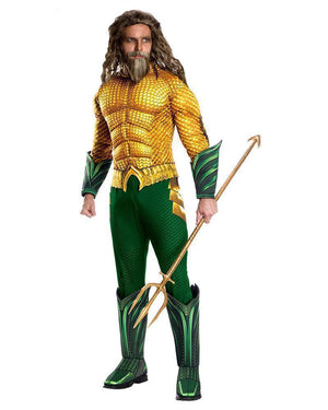 Buy Aquaman Deluxe Costume for Adults - Warner Bros Aquaman from Costume World