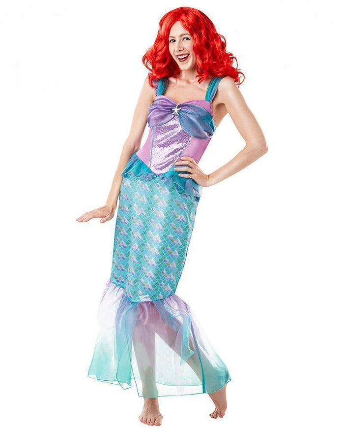 Ariel Deluxe Costume for Adults - Disney The Little Mermaid