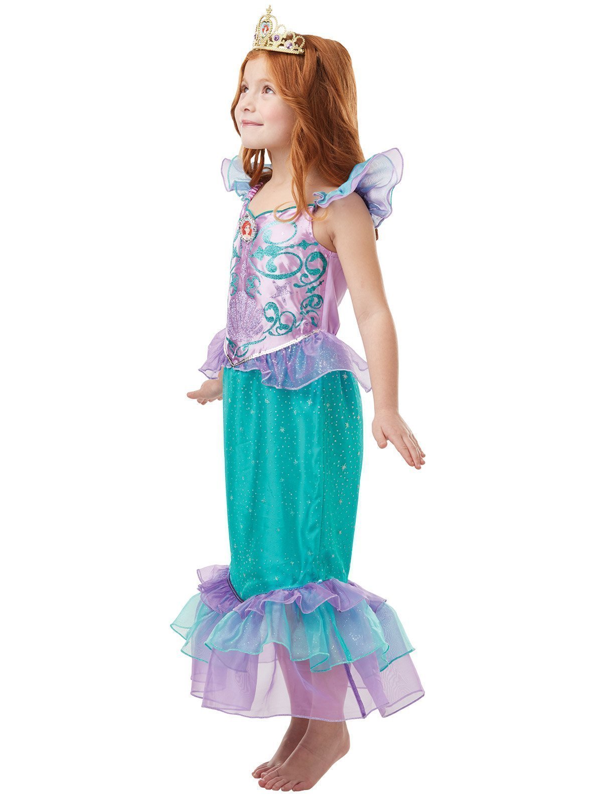 Rubies - Déguisement Ariel Princesse Disney Glitter & Sparkle - Taille 104  (3-4 ans)