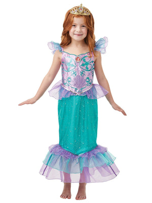 Buy Ariel Glitter & Sparkle Costume for Kids - Disney The Little Mermaid from Costume World