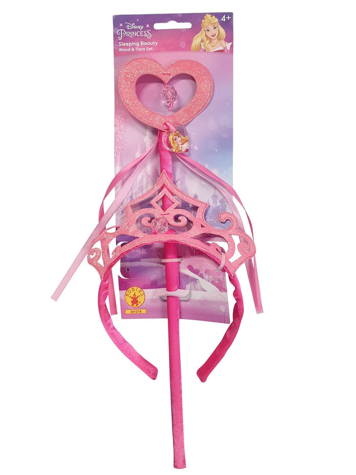 Aurora Ultimate Princess Wand & Tiara Accessory Bundle for Kids - Disney Sleeping Beauty