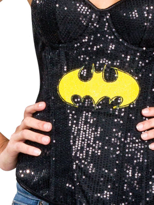 Buy Batgirl Sequin Corset for Adults - Warner Bros DC Comics from Costume World