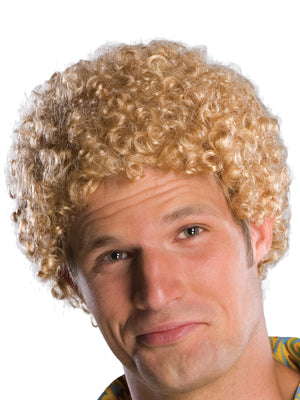 Buy Blonde Tight-Curl Afro Adult Wig from Costume World
