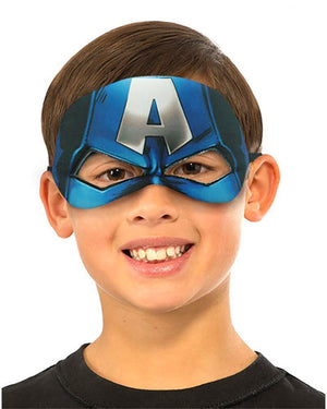 Buy Captain America Plush Eye Mask - Marvel Avengers from Costume World