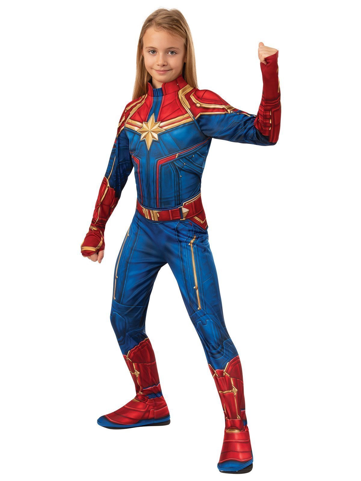 Rubies Captain Marvel Movie Superhero Suit Adult Womens Halloween