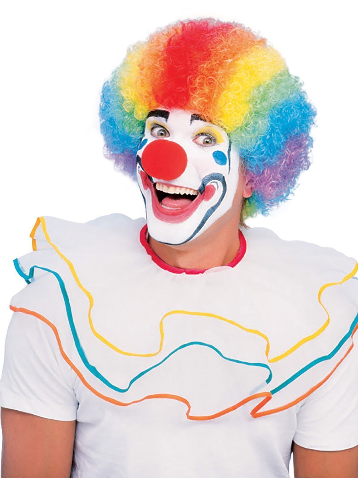 Clown Multicoloured Wig for Adults Costume World NZ